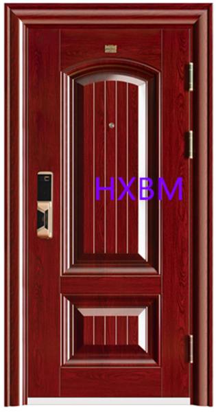 Quality Wood Color Anti Theft Exterior Main Entry Steel Security Doors For Luxury Home for sale