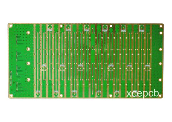 Quality F4B High Frequency Green Rigid PCB Service Custom Multi Layer HF PCB Boards 0.6mm for sale