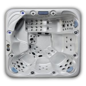 China 7 Person Outdoor Whirlpool Spa Hot Tub With Multi Colored Lighting And Cup Holders wholesale