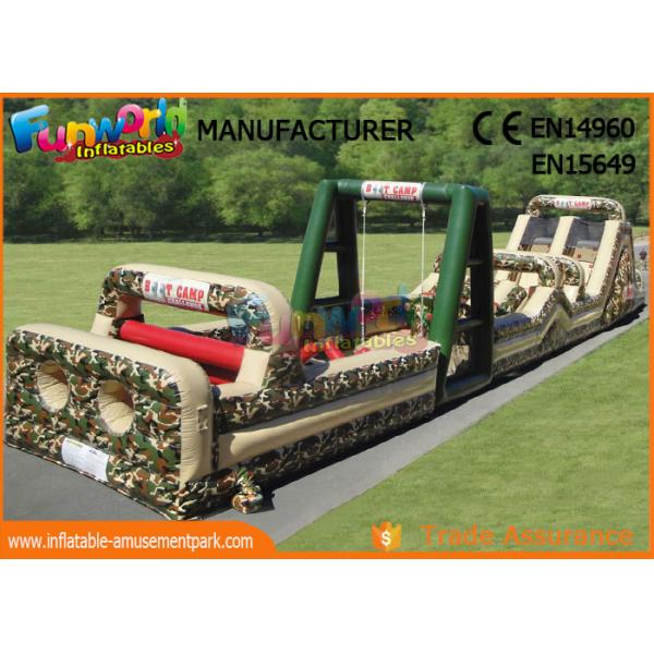 Fireproof Giant Inflatables Obstacle Course Tunnel For Amusement Park