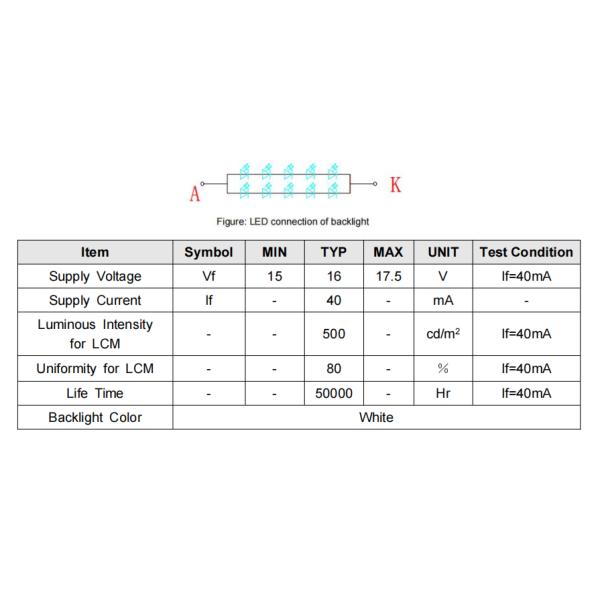 3.9 Inch LCD Screen Resolution 480*128 500 Brightness 40PIN RGB