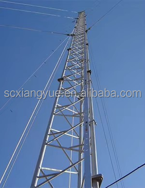 Galvanized Guyed Wire Communication Antenna Wifi Tower
