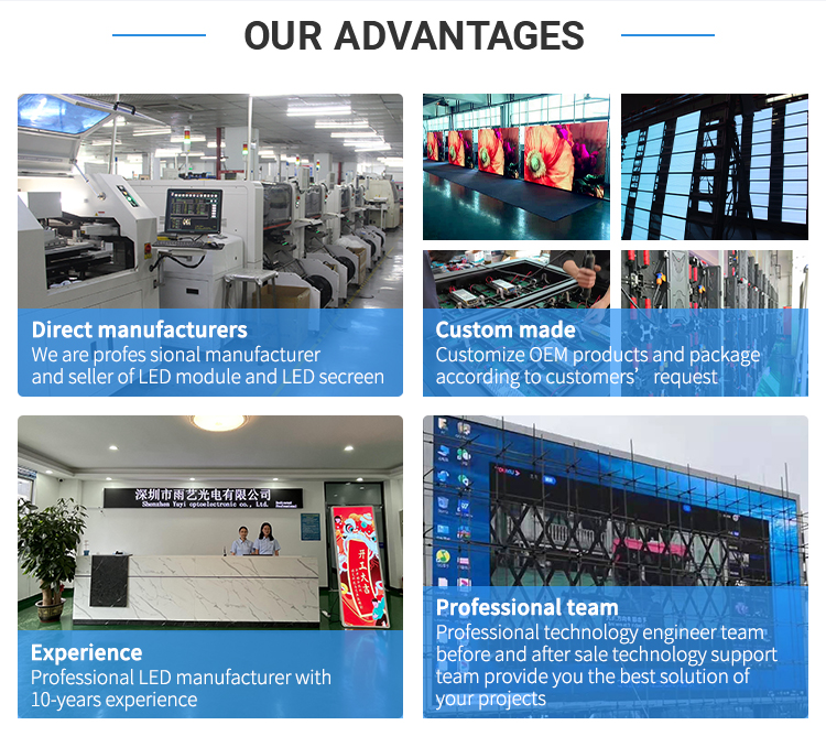 Indoor P2.5 P3 P4 LED Display Module Full Color For Meeting Room Monitor