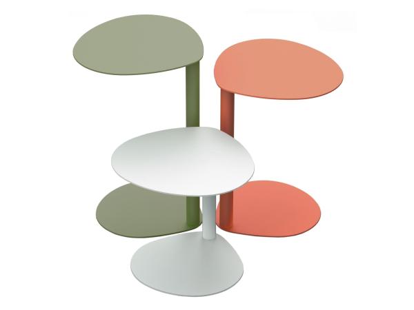 Quality Hotel Lobby Sofa Side Table C Type Iron Coffee Table Floor Storage Corner Table for sale
