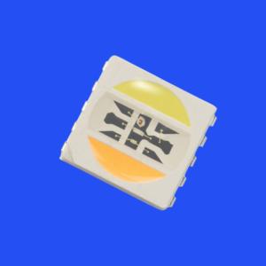 5-In-1 5050 RGBW LED Diode 120 Deg 8Pins Clear Lens 1W PCT Bracket SMD RGB LED