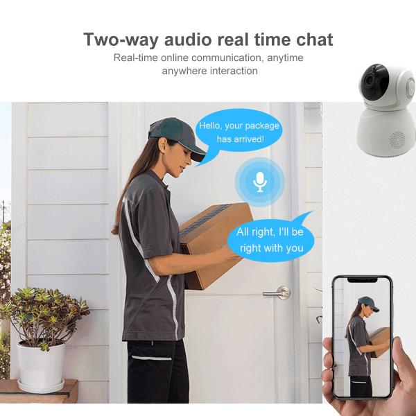 Mini indoor WIFI PT 5MP wireless onvif 128G TF card slot cloud storage home security network 3MP wifi camera