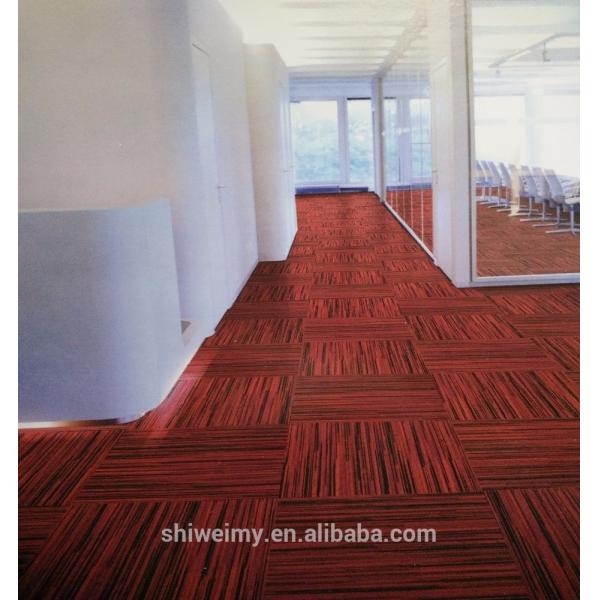 China Chine made multi level loop striped Nylon carpet tile wholesale
