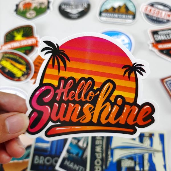 China Personalized Customized Embossed Die Cut Stickers Custom Printing wholesale
