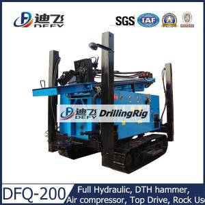China 200m DFQ-200 DTH pneumatic used Drilling Rig on Crawler Mounted, Hard Rock Drilling Rig wholesale