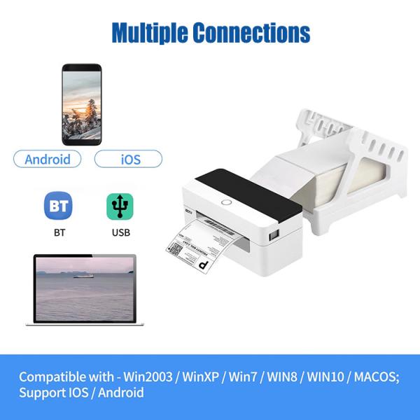 YHD-9260 Barcode 110mm Thermal Printer Desktop Bluetooth USB Thermal Label Printer