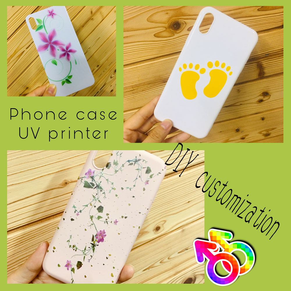 Dry System 12sqm/H Phone Case Picture Printer CMYK Color UV Ink