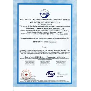 Shandong Liyang Plastic Molding Co., Ltd. Certifications