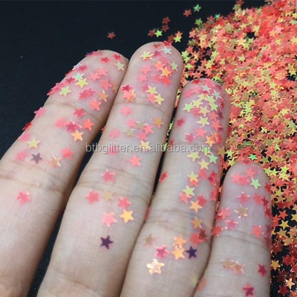 3mm Star Glitter Shape OEM for Wedding Event Concert in Stock