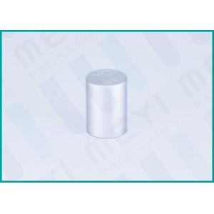 China Matt Silver Cosmetic Bottle Caps / Spray Bottle Cap For Glass Perfume Bottles wholesale