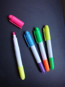 Highlighter Maker Fluorescent Pen with Chisel Nib