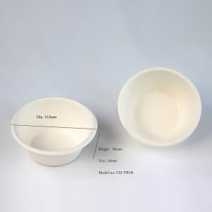China Ice Cream 8oz Biodegradable Bagasse Tableware Disposable Paper Bowls wholesale