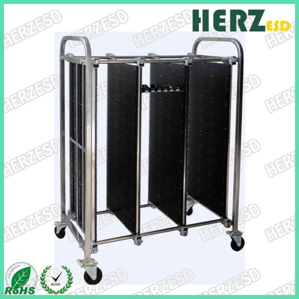 SMT Magazine ESD Storage Racks Handle Adjustable PCB Storage Trolley