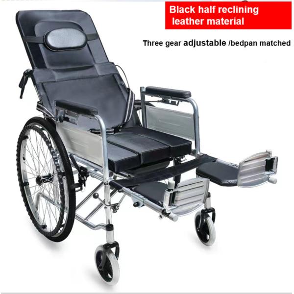 Disabled Elderly Lightweight Folding Wheelchairs For Travelling