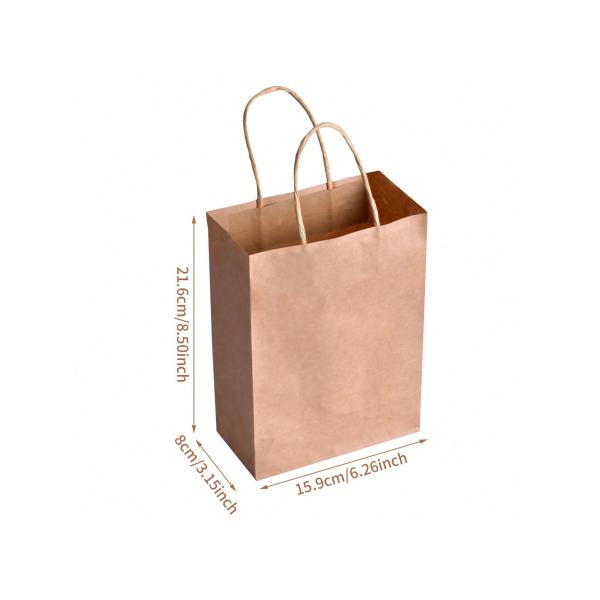 Offset Flexo Printing Kraft Paper Bag Eco Friendly Gift Packaging