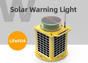 China Mining Area Marking LED IP68 Solar Warning Light Steady On wholesale