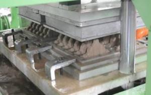 China 2 Molds Forming Egg Tray Paper Carton Making Machine Computer Control on sale