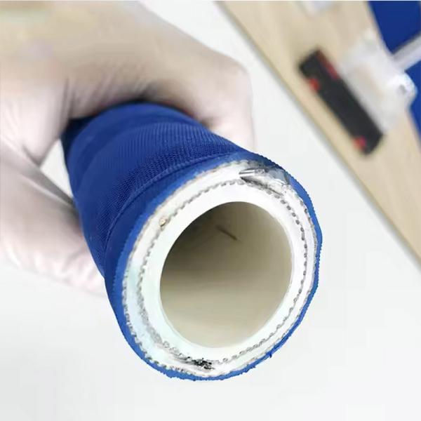 4 Inch Epdm Lined Phosphoric Acid Hose Chemical Resistant 150 Psi Smooth Bore