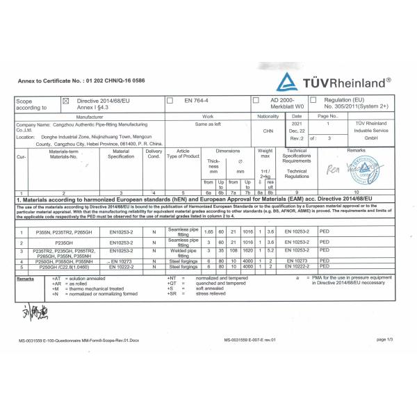 SGP High Pressure SCH5-SCH160 Butt Weld Pipe Reducer For Oil Pipe Connect
