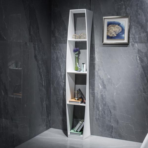 Quality Elegant Look 	Stone Bathroom Shelf White Corner Bathroom Shelf for sale