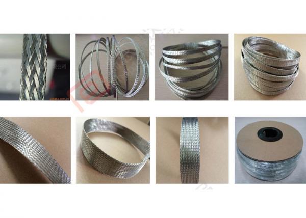 Quality Metal Tinned Copper Braided Sleeving For Storage Battery Flexible Connections for sale