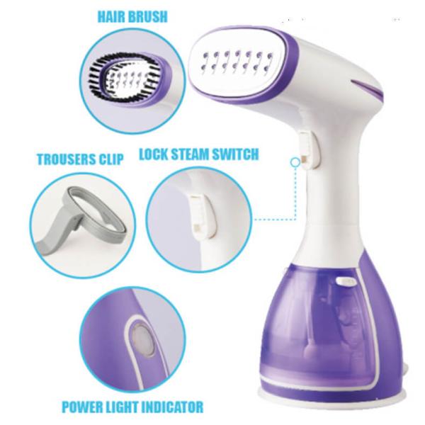 Quality CE RoHS Approved Portable Garment Steamer for Home and Travel Fast 25 Second Heat up Time for sale