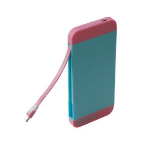 China 5000mAh Capacity power banks, Plastic, fixed micro usb cable, Charger wholesale