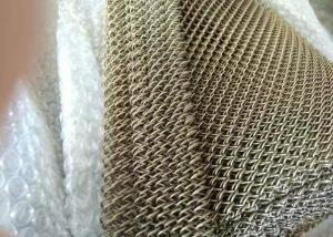 China Gold Metal Aluminium Chain Link Fence Screen 5mm hole 2KG/M2 wholesale