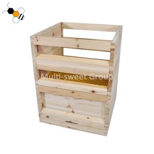 China 20mm Wooden Beehive Box Single Walled National Bee Hive wholesale