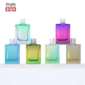 China Elegant Glass Material Gel Clear Nail Polish Bottle 12ml Capacity wholesale