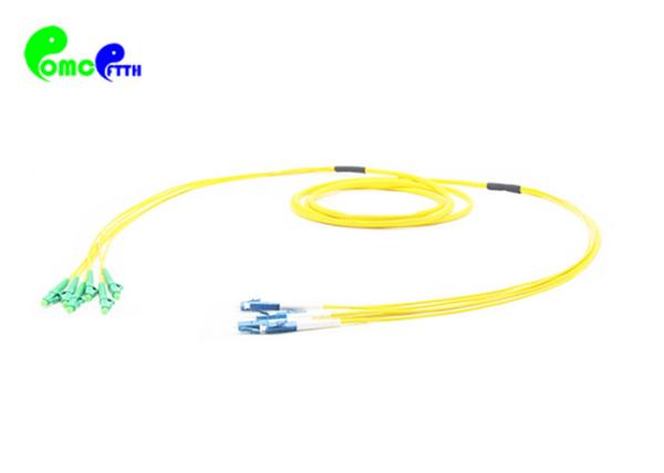 Quality 6F Pre-terminated cable LC APC - LC UPC OS2 G657A2 break out 2.0mm Fibre Optic Patch Cord for sale