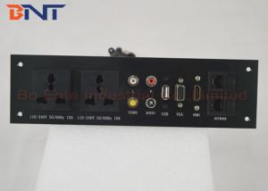 Hidden Wall Mount Multimedia Socket Plate For Hotel AV Solutions