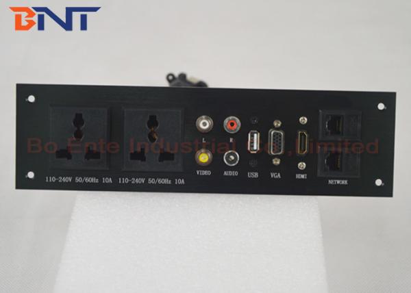 Quality Hidden Wall Mount Multimedia Socket Plate For Hotel AV Solutions for sale