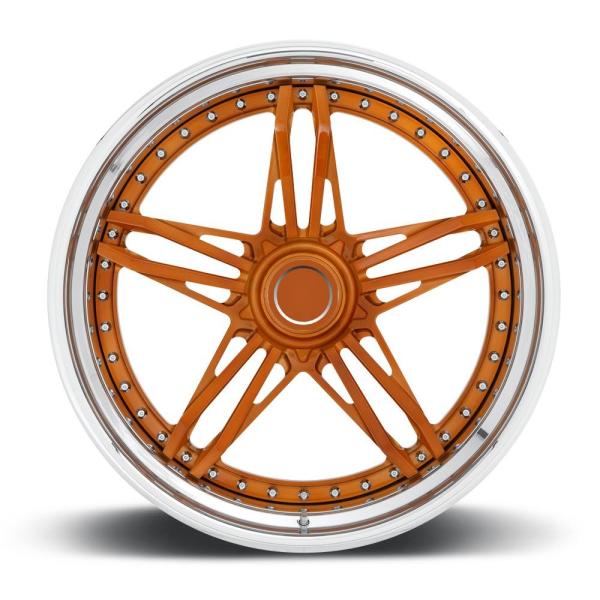 Black deep concave 3PC customized forged wheel 20 inch rims 5x114.3 forged car wheels