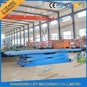 3T 3M Hydraulic Scissor Car Lift , Four Cylinder Car Hoists For Home Garage