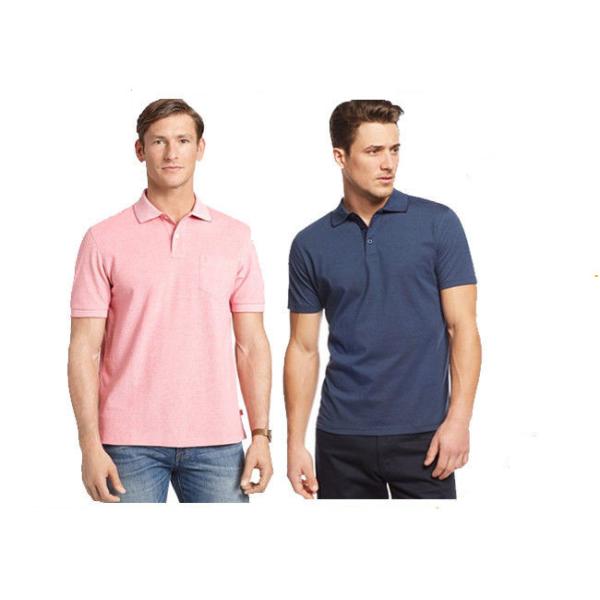 Mature Men's Casual Work Uniforms , Comfortable Grey Color Cotton Polo Shirts