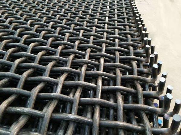 Mining crimped wire mesh