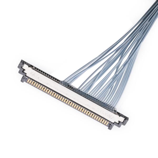 IDC Connector Extra Fine Coaxial Micro Coax Cables KEL SSL20-40SB TO SSL20-40SB