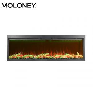 China 26inch Elegant Wall Insert Fireplace DIY Log And Pebble Built-In Electric Fireplace wholesale
