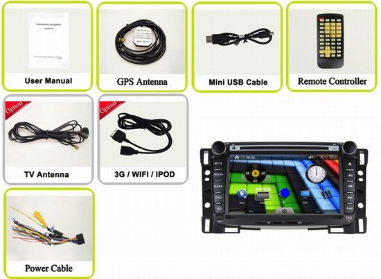 Chevrolet New Sail 2013 car dvd player with gps navigation iPod bluetooth OCB-8636