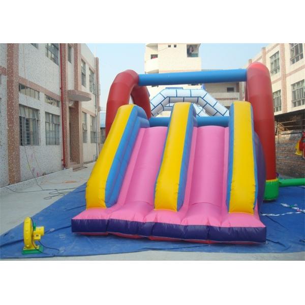 Combo Commercial Inflatable Slide , Inflatable Bouncer Slide For Playing