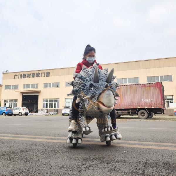 Quality Coin Operated Amusement Park Animatronic Dinosaur Ride for Shopping Mall for sale