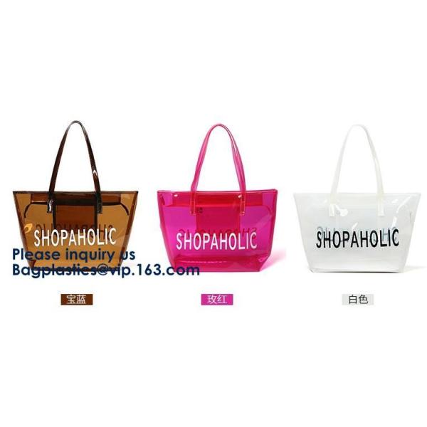Waterproof Beach Pvc Bag Summer Beach Bag, China Suppliers Transparent PVC Women Bags Tote Beach Handbags