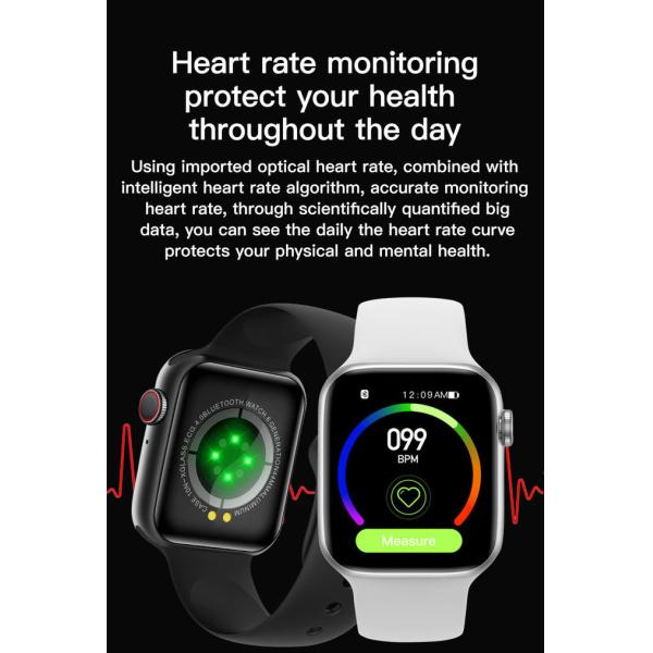 IWO 12 Smart Watch T500+Plus Bluetooth Call Music Smartwatch Fitness Tracker Heart Rate Monitor Wearable Devices Clocks