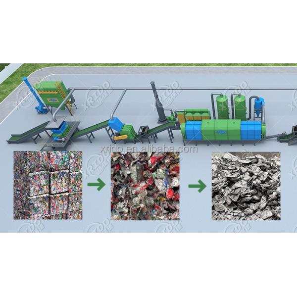 Scrap Metal Recycling Machine Car Body Metal Crusher Aluminum Cans Scrap