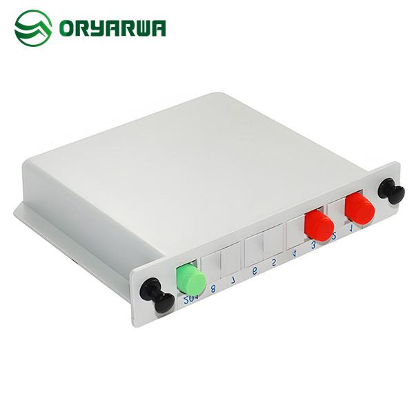 Simplex FC UPC 1x2 Fiber Optic Cassette PLC Splitter ABS Material